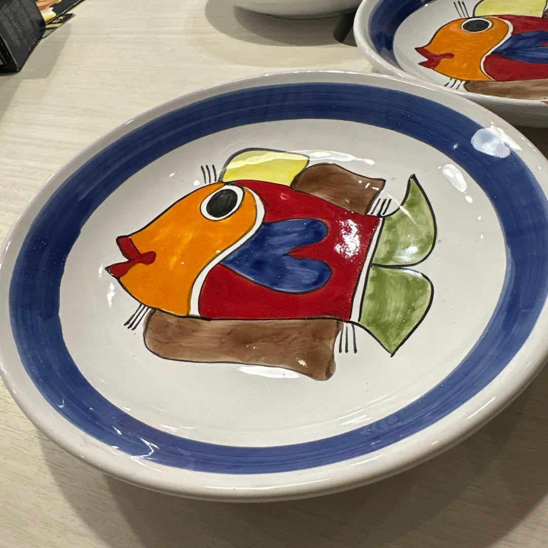 Nino Parrucca ニーノパルッカ シチリア職人 スパゲティ皿セット