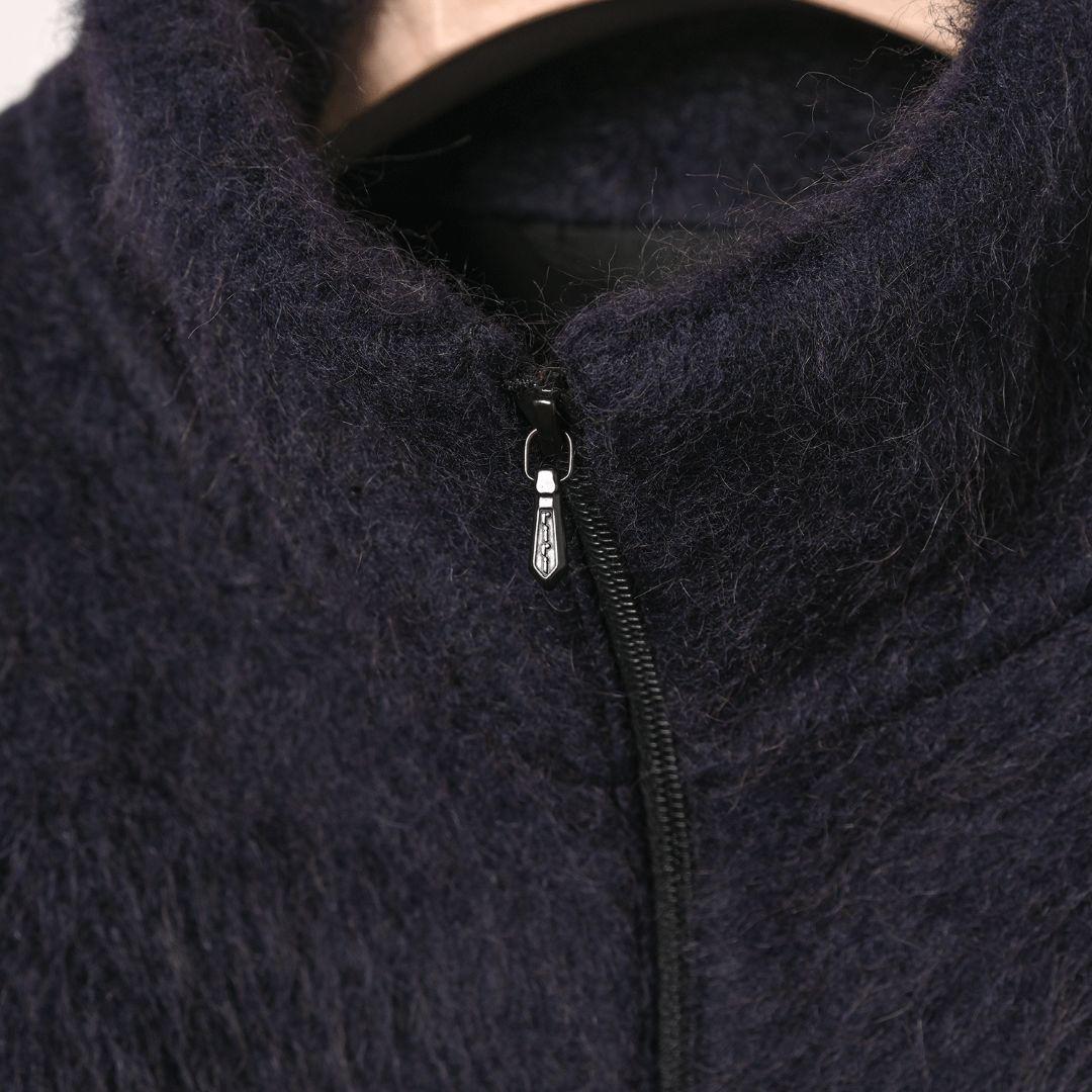 comoli 23AW キャメルシャギージャケット　ネイビー