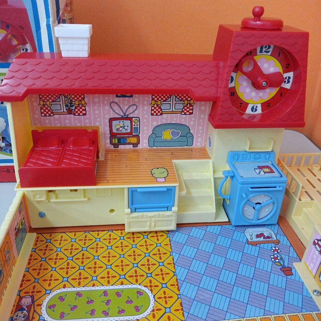 【不足品なし】サンリオ　トッピーとクッピーの時計のおうち レトロ