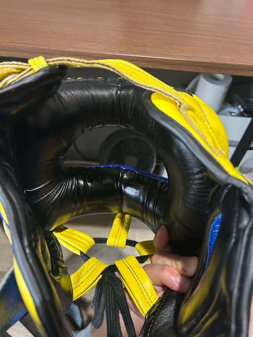 ロマチェンコRIVAL LDMA ヘッドギア 青/黄