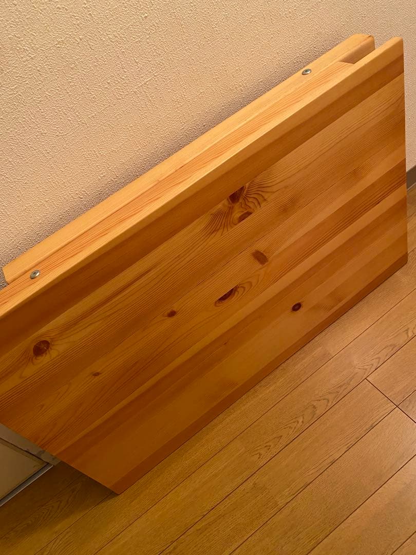 【美品・希少】無印良品 パイン材テーブル・折りたたみ式