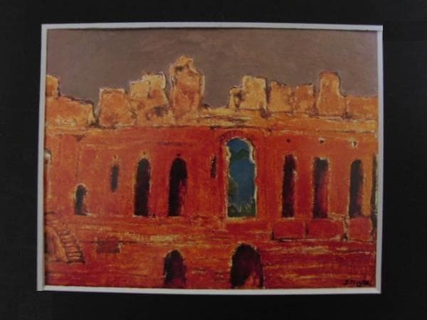 三岸節子、「テアトルの廃墟」、厳選、希少画集・額装画、人気作品