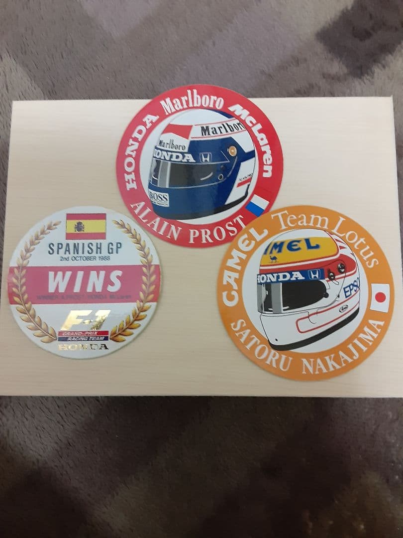 ホンダレーシングF1非売品ステッカー未使用レア当時物1988年3点セットホンダ