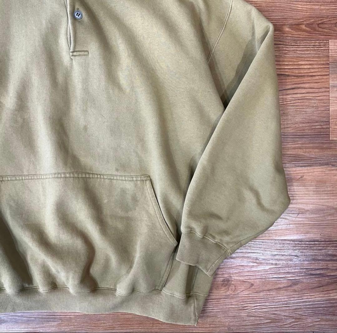 80’s〜90’s old gap henley neck hoodie