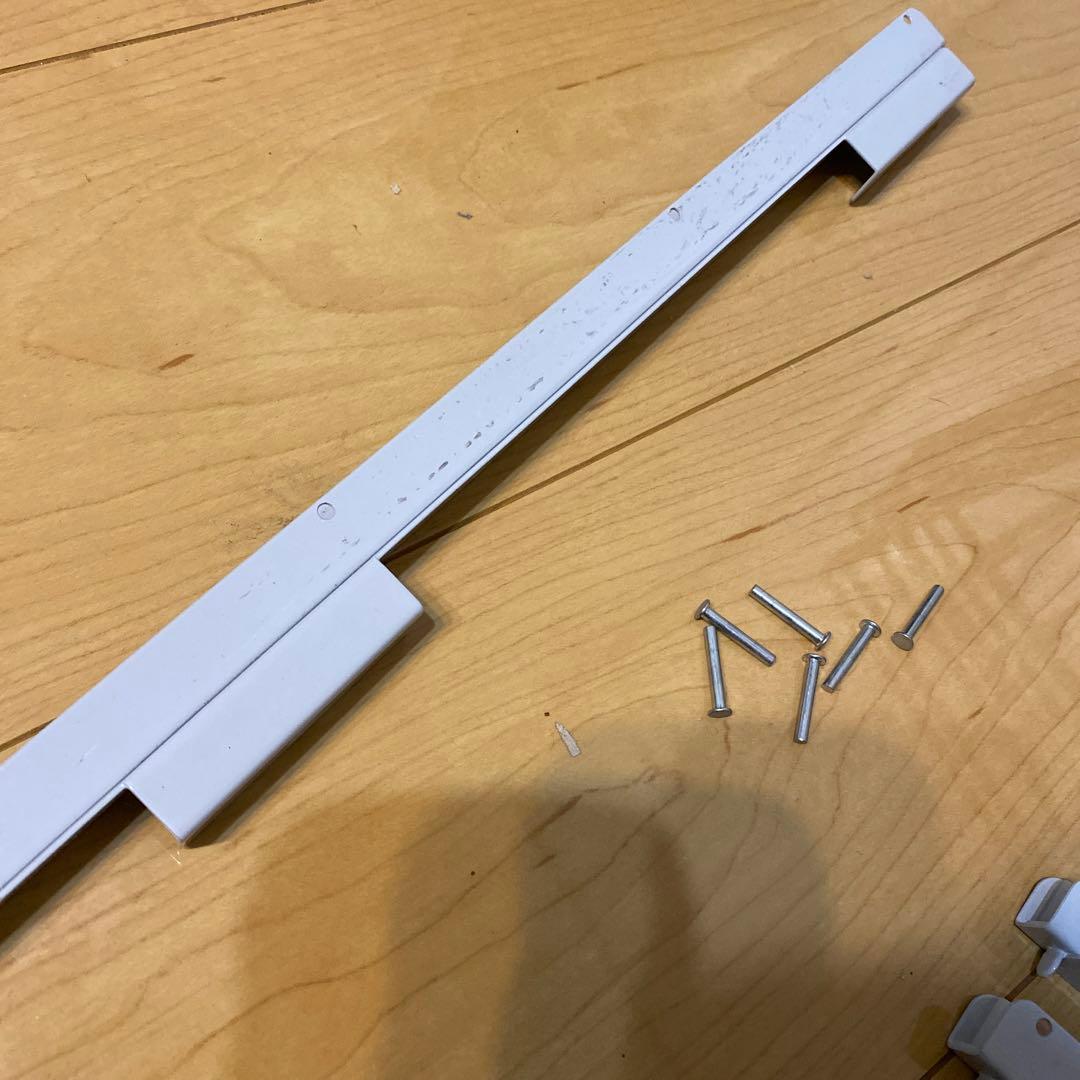 無印良品　シルバー ランドリーラック 追加カゴ　バスケット　84cm 4個セット