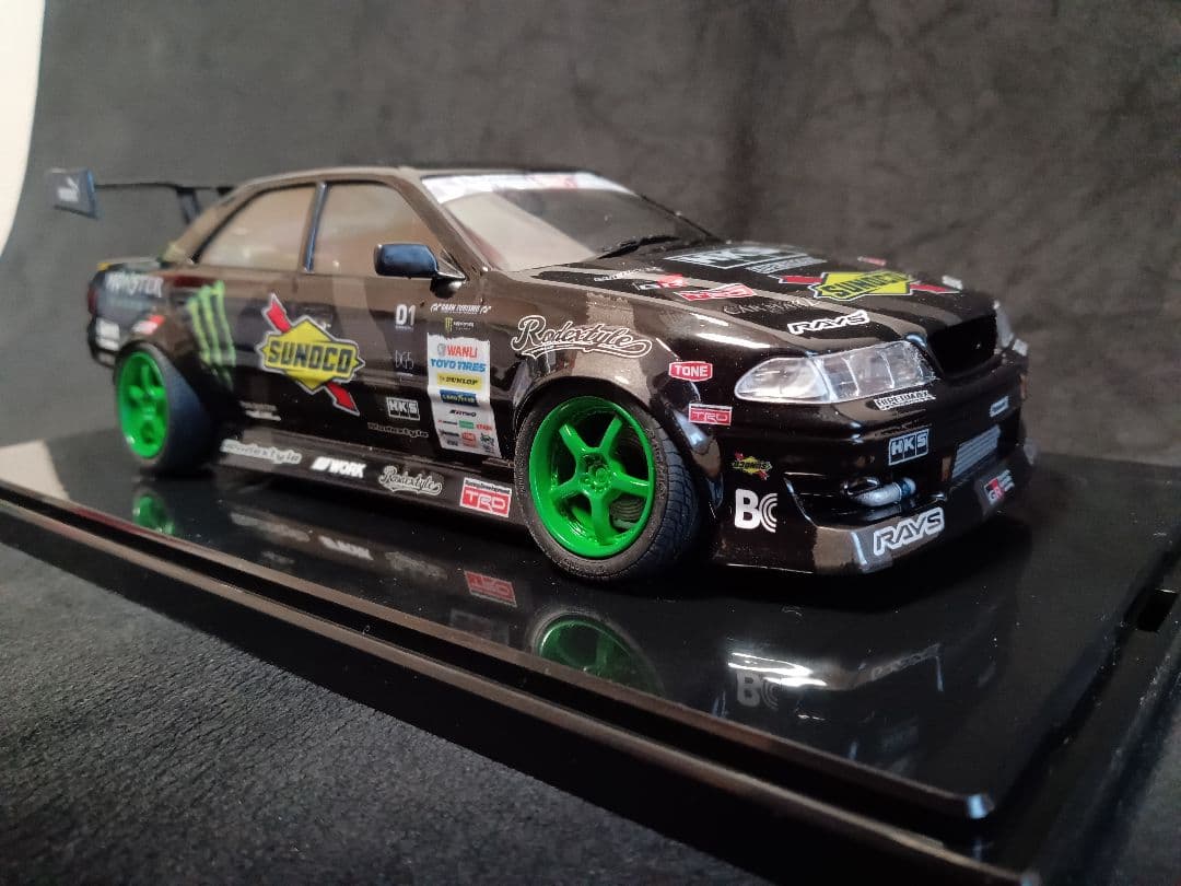 最終価格 1/24 JZX100 マークⅡ プラモデル 完成品 ケース付き