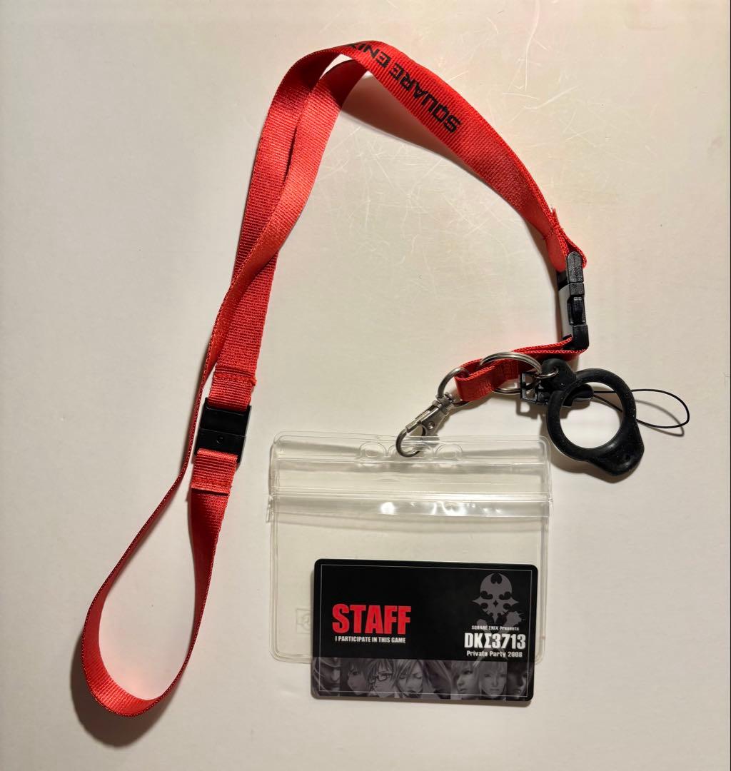 SQUARE ENIX DKΣ3713 スタッフパス　ストラップ