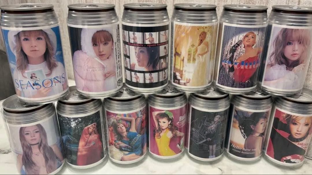 浜崎あゆみ　オリジナルラベル缶　コンプリート