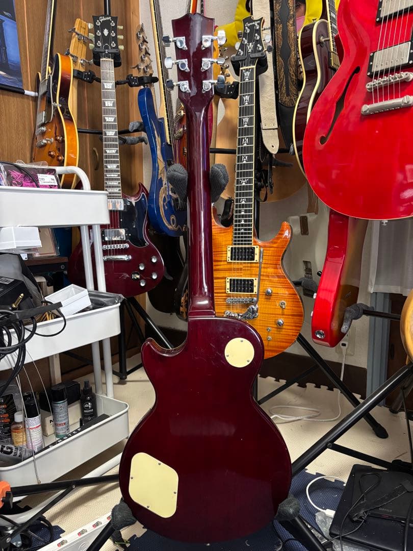 レスポールタイプ　ワインレッド
