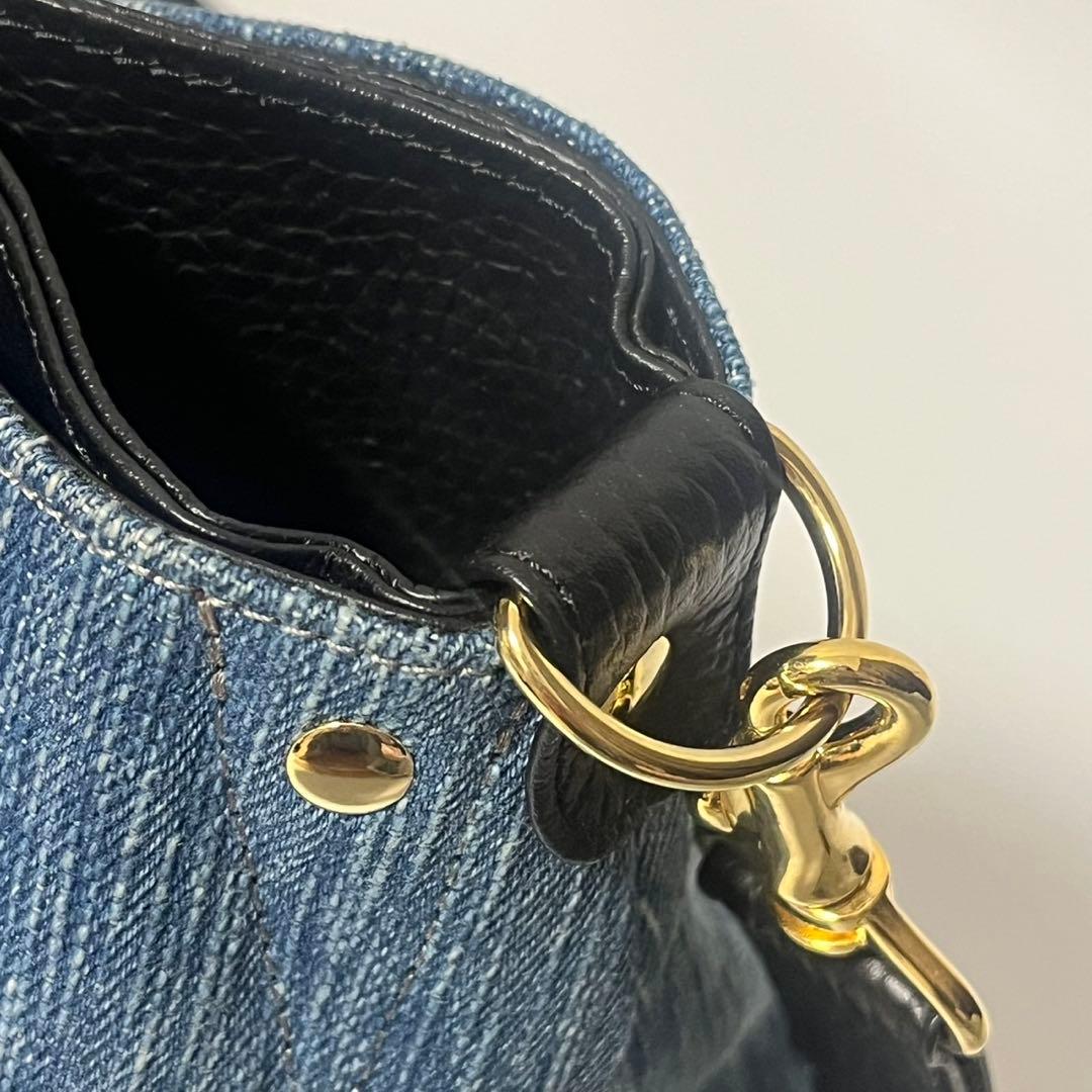 ✨未使用級✨　ATAO エルヴィ　ショルダーバッグ　デニム　ハンドバッグ