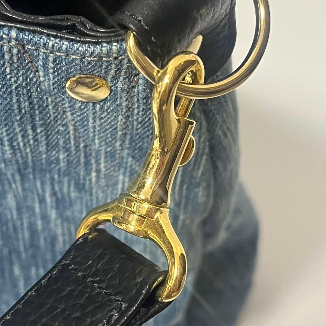 ✨未使用級✨　ATAO エルヴィ　ショルダーバッグ　デニム　ハンドバッグ