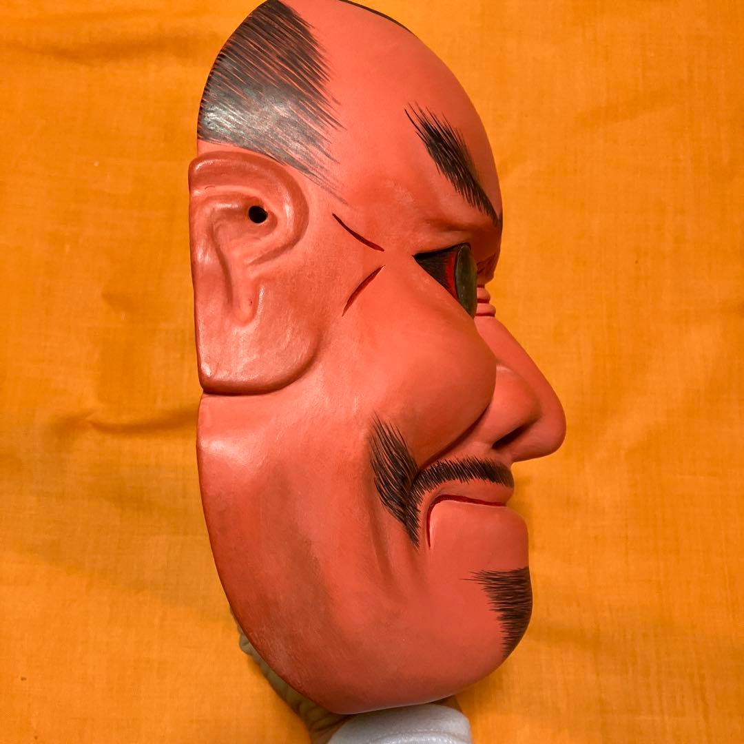 美品　能面　小癋見　こべしみ　木彫り　手彫り