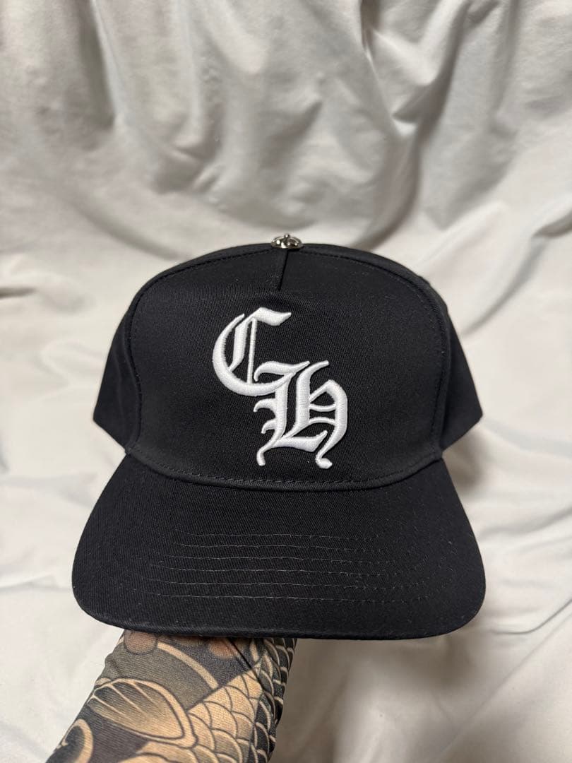 Chrome Hearts ブラック ベースボールキャップ