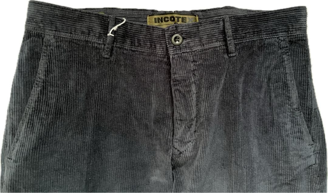 未使用 INCOTEX インコテックス パンツ コーデュロイ ネイビー