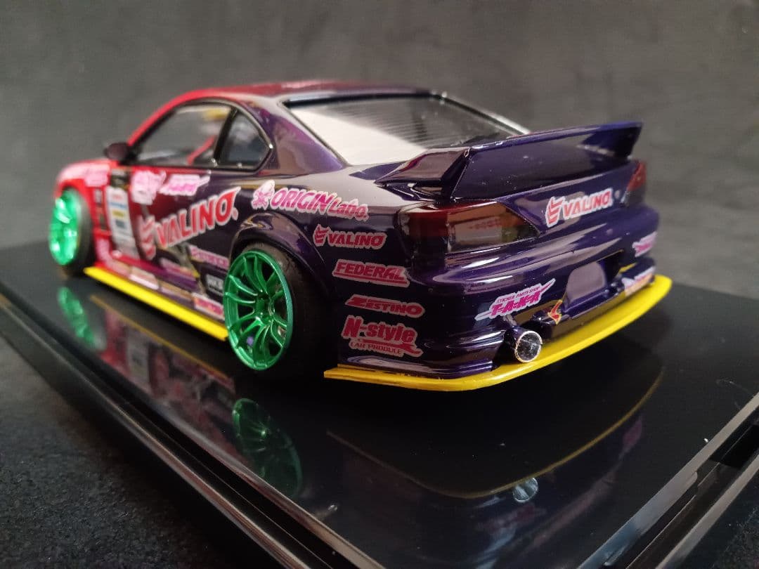 1/24 ニッサン S15 シルビア D1 プラモデル 完成品 ケース付き