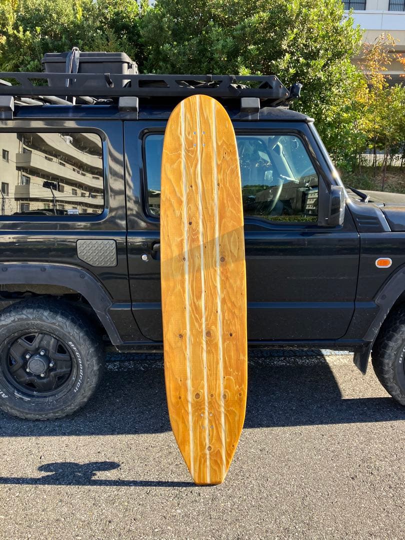 木製ロング　サーフスケートボード　180cm