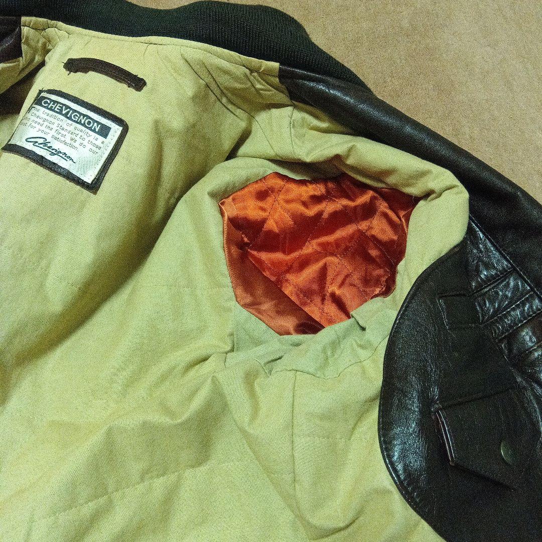 CHEVIGNON 革ジャン希少 シェビニオン　ボンバージャケット