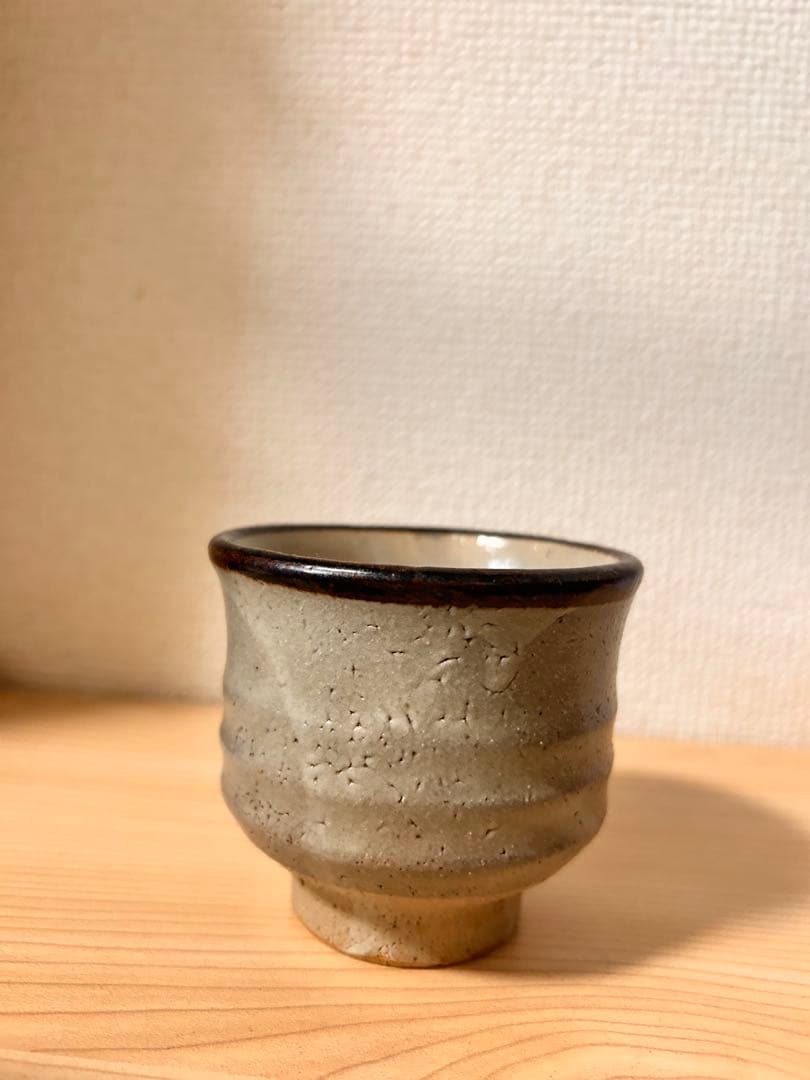 濱田篤哉　鯨皮　湯呑み　検）民藝　益子焼　濱田庄司　瀧田項一　島岡達三