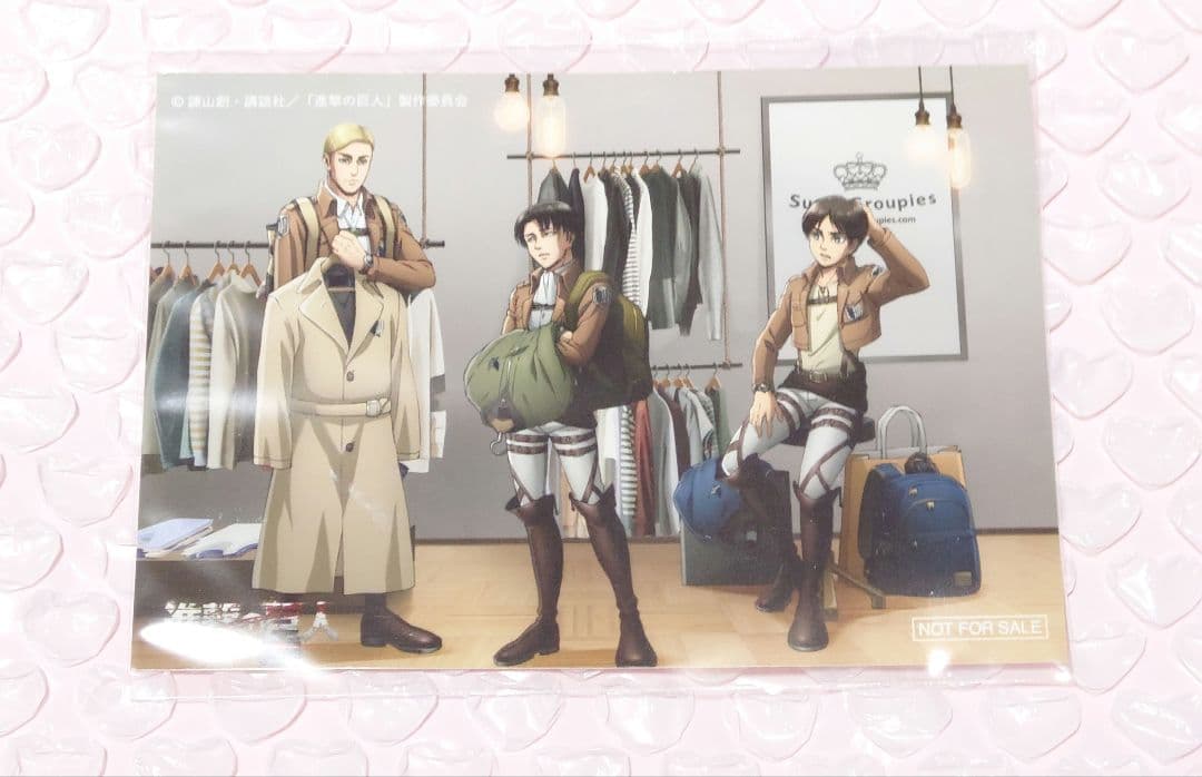 進撃の巨人 リヴァイ エレン エルヴィン ブロマイド attackontitan