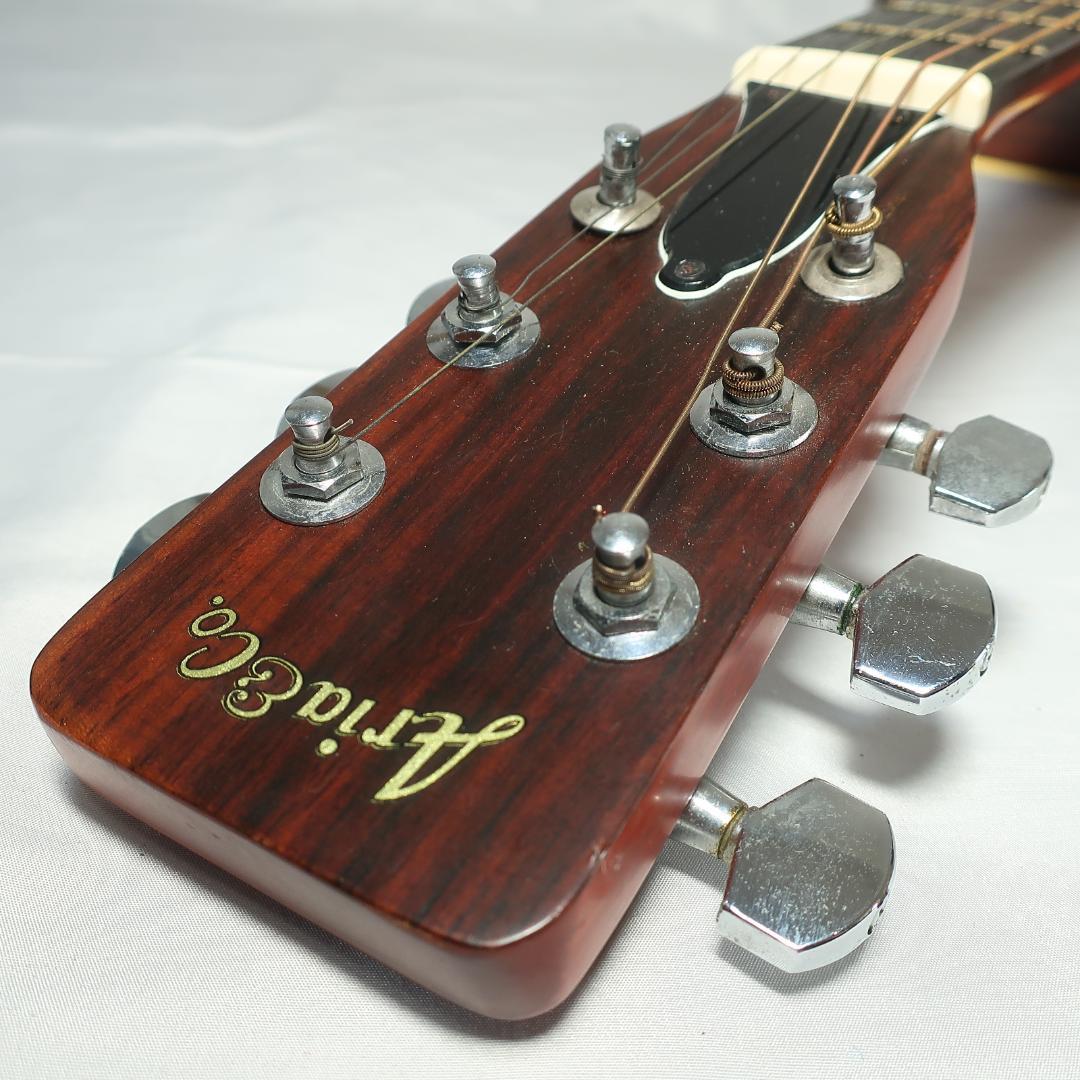 ARIA W200 アコースティックギター ハードケース付き 鍵付属 アリア