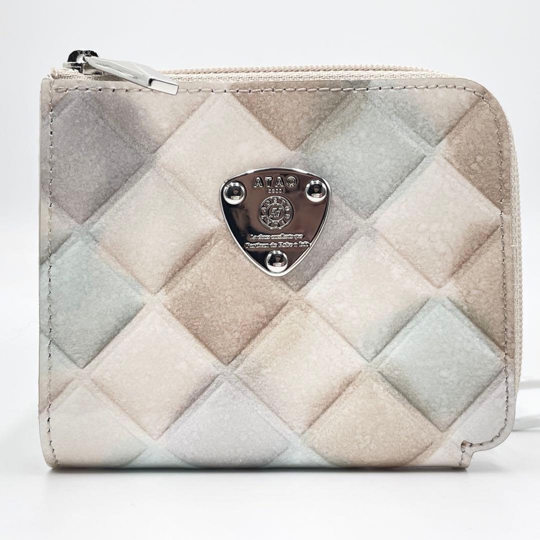 未使用級● アタオ 折り財布 ミリモ ブロックパーティ シャングリラスノー 限定