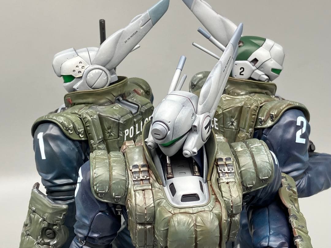 海洋堂ARTPLAパトレイバー　イングラムリアクティブアーマー 3体セット完成品