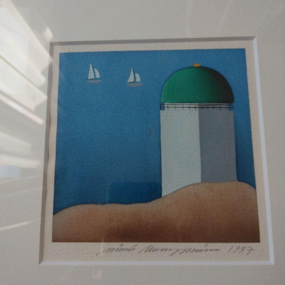ヴィーヴィケンパイネン 水彩画 1997年　灯台