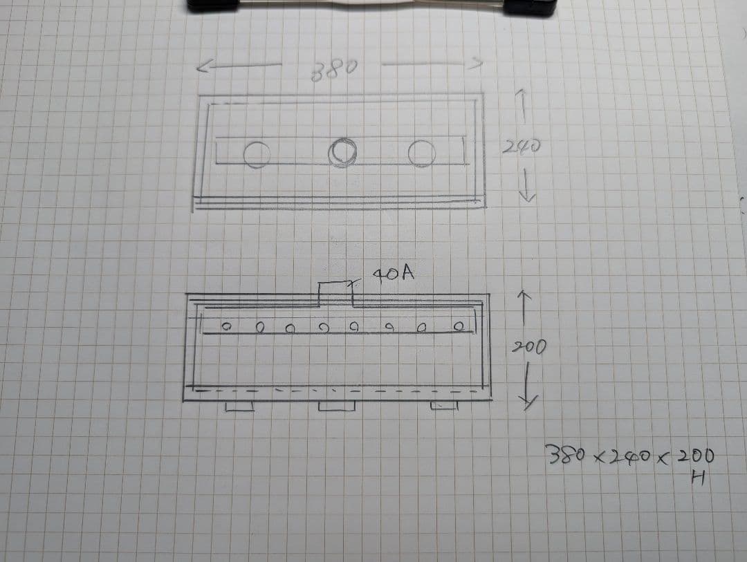 ヤマムサ様　ウールボックス引き出し式　380x240x200　栃木県送料込