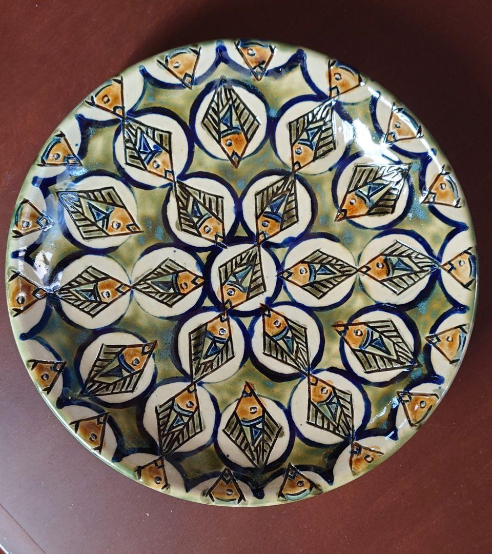 ♦壺屋焼 新垣修 美ら海皿