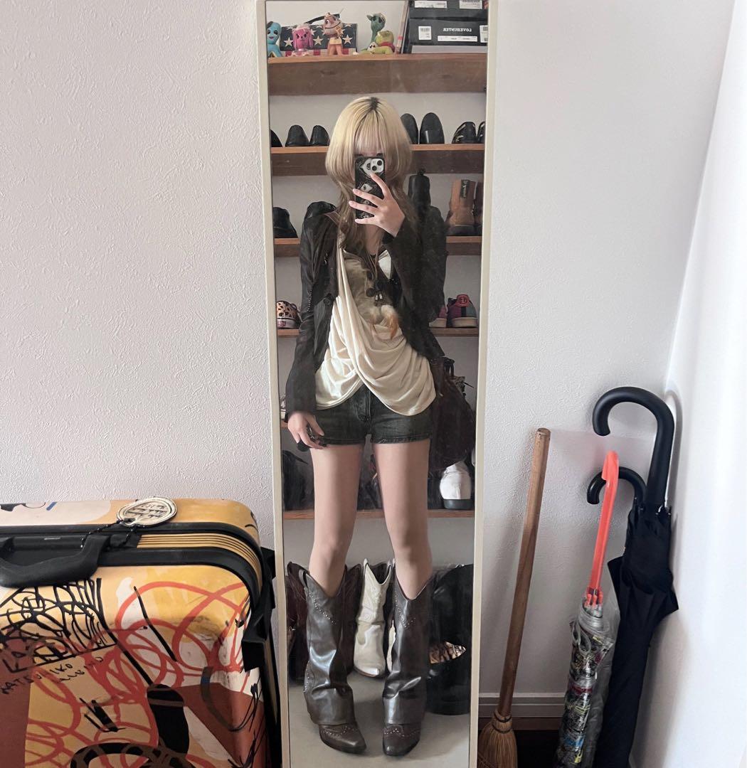 d.i.a. ネックレスつき レイヤード風平成ギャルトップス