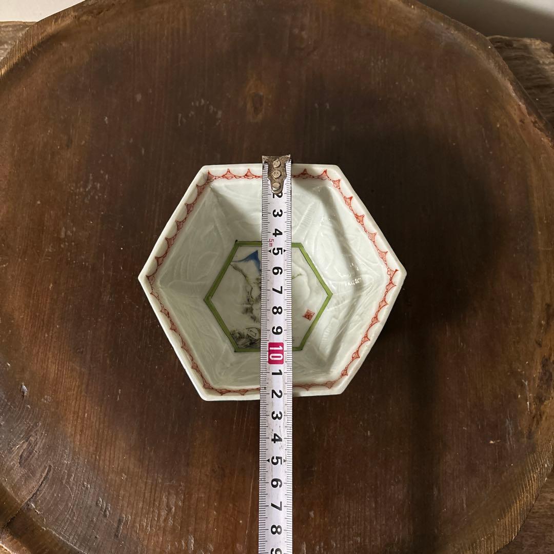 古伊万里　色絵鉢　1点　清朝　唐物　江戸時代　アンティーク　白磁　酒器　検:李朝