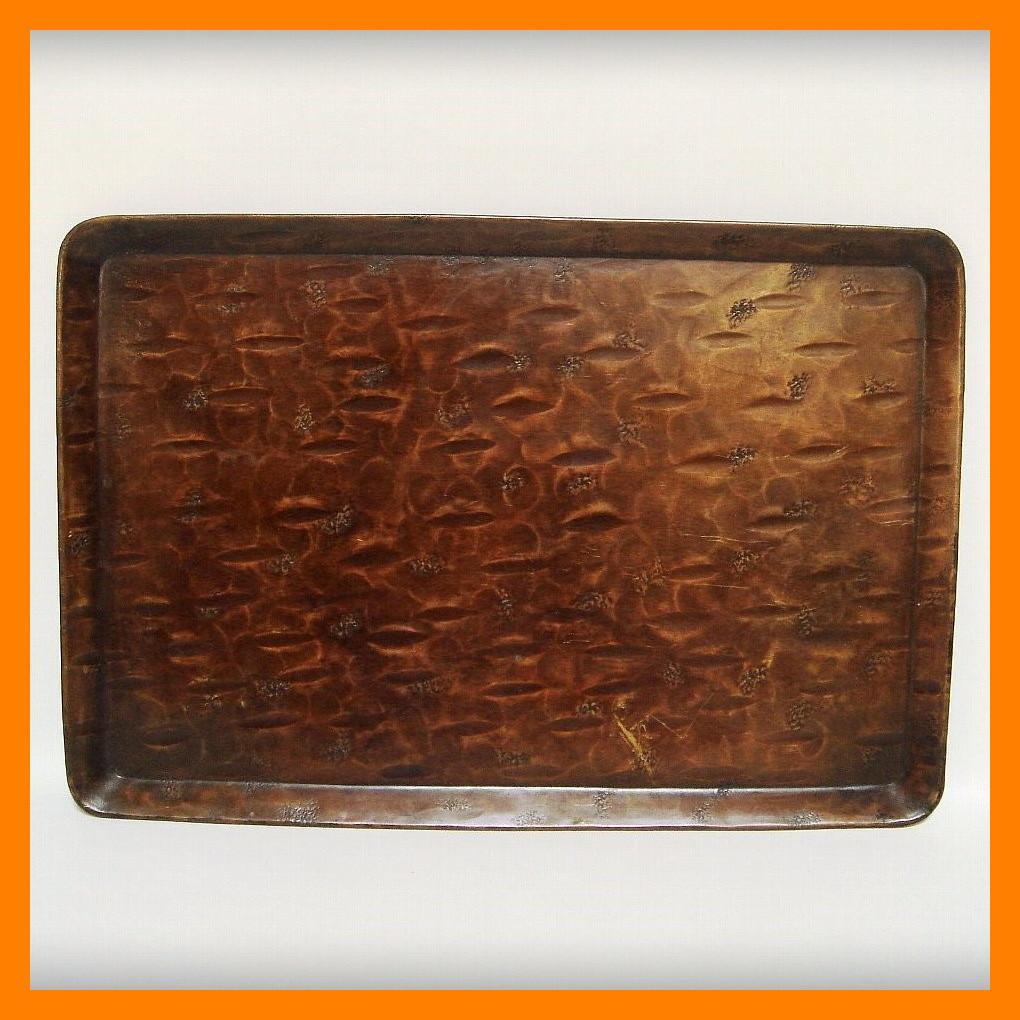 538『唐銅 盆 箱付き』　/骨董品 古美術 古玩 アンティーク