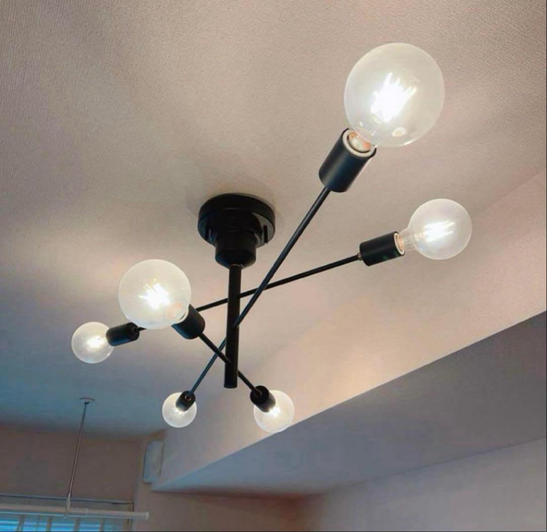 インターフォルム Astre アストル ブラック　シーリングライト　電球付属