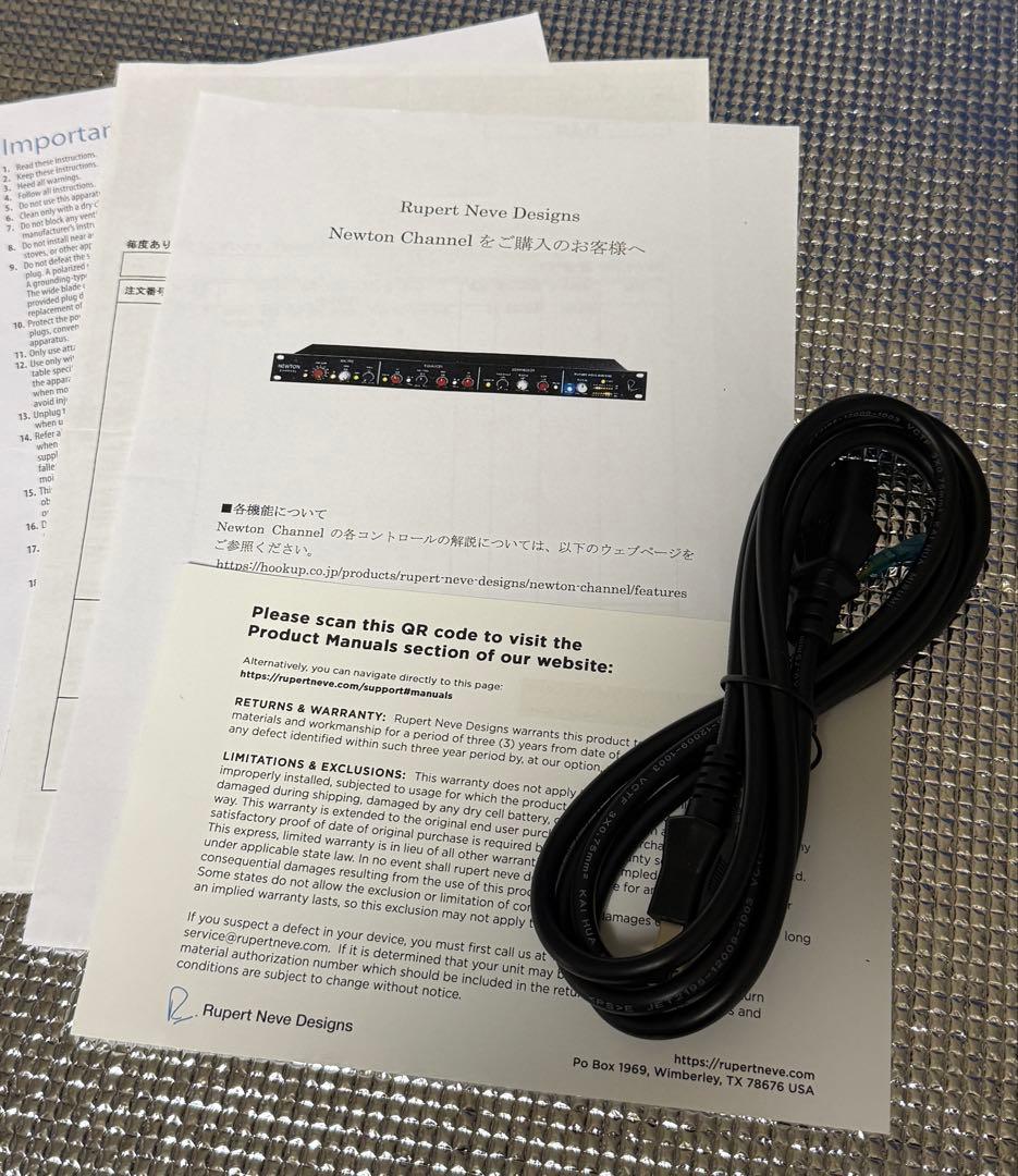 【美品】Rupert Neve Designs NEWTON CHANNEL