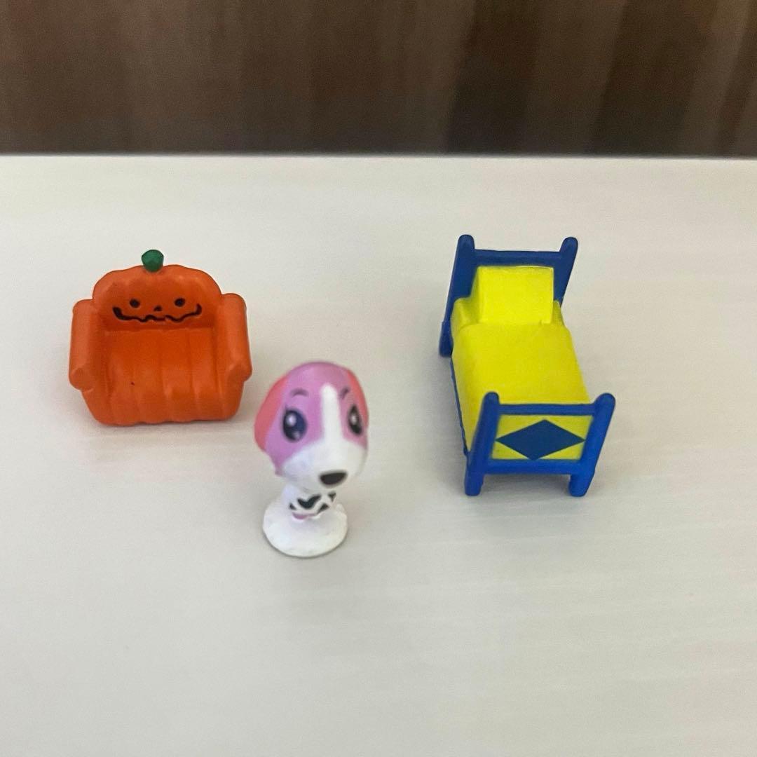 【レトロ品】どうぶつの森+ 森をつくろう　フィギュア ペリーヌ家具人形セット