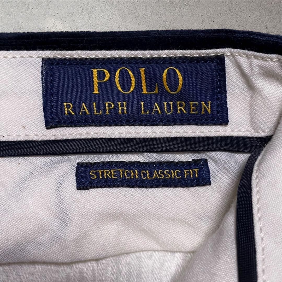 ポロラルフローレン 太畝コーデュロイパンツネイビー36/32クラシックフィット