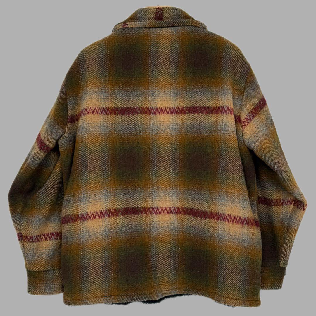 melton 70s USA製 オンブレ CPO ウールジャケット メルトン