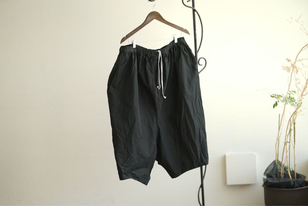 18ss comme des garçons ポリ縮 ワイド サルエル パンツ