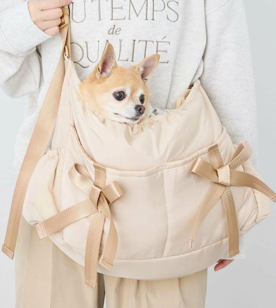 【新品】ロペピクニック　ベージュ 小型犬用 スリングバック