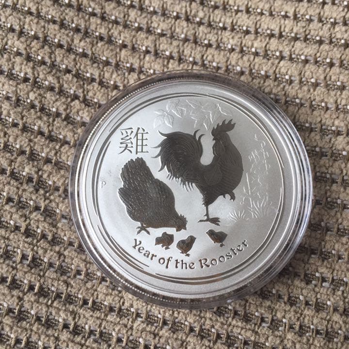 か*ず様 N482 オーストラリア 2017年 銀貨 ニワトリ 鶏