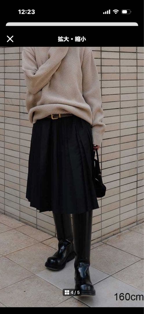 新品 未使用 マチャット machatt タフタプリーツスカート yori