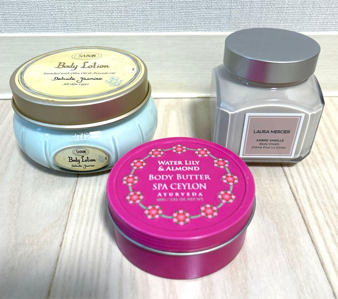 ローラメルシエのボディクリームサボンのボディローションスパセイロンのボディバター