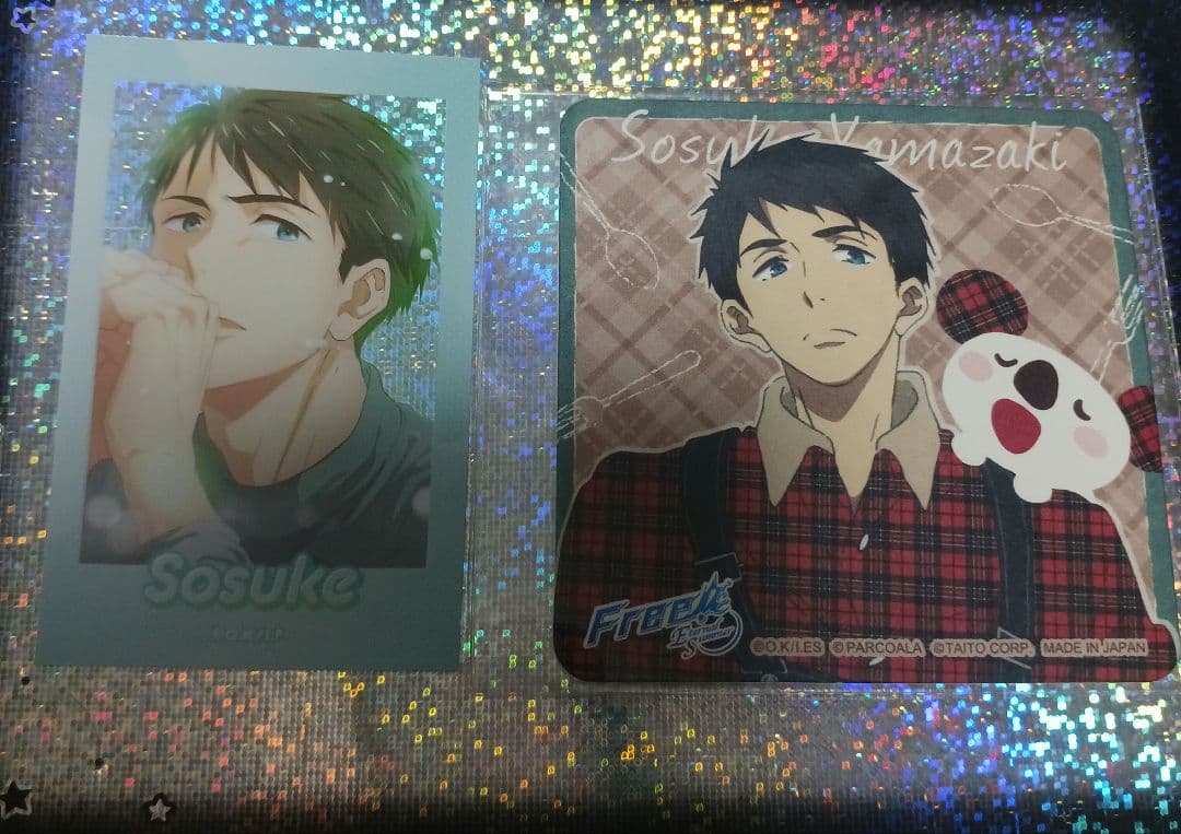 Free!　山崎宗介　等身　描き下ろし　コースター　クリアシート　▲