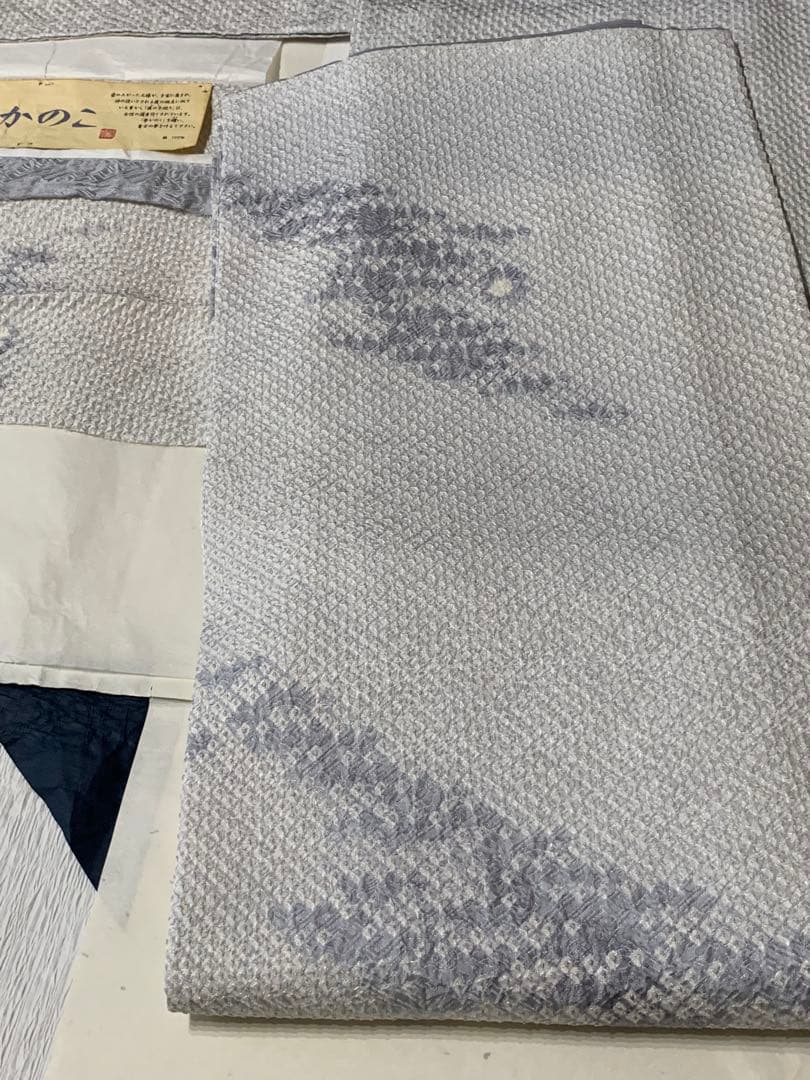 12/28までセール 藤娘きぬたや 証紙 夢かのこ 総絞り 未使用 しつけ付き