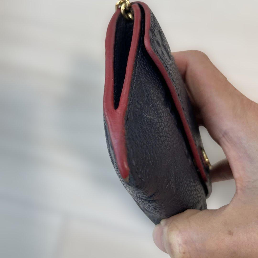 ルイヴィトン ポシェットクレ アンプラント マリーヌルージュ