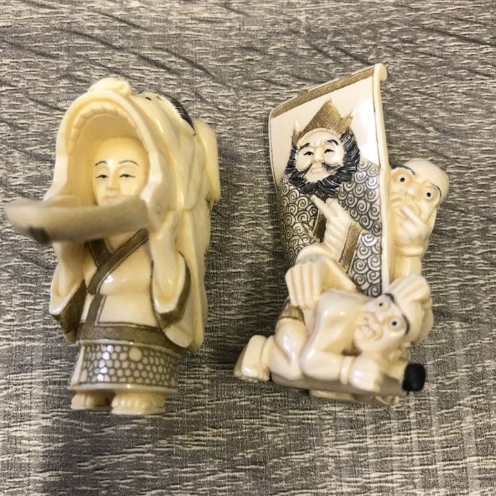 時代根付　在銘　同作者8点