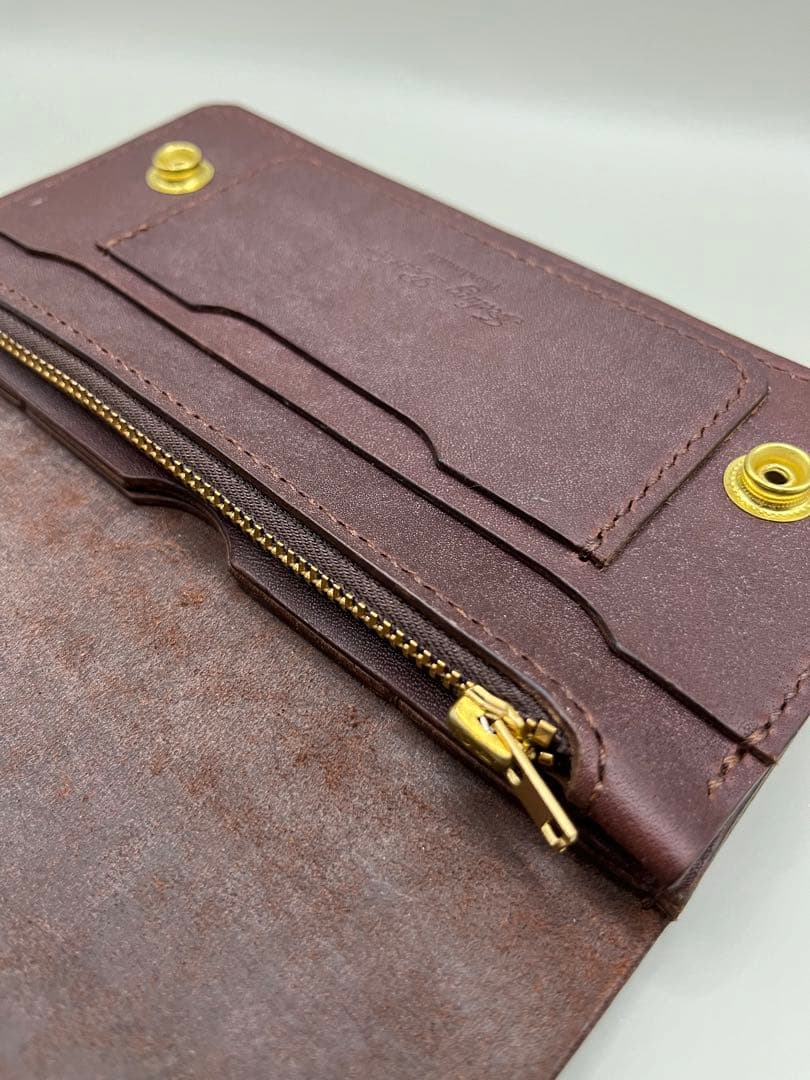 【値下げ】トラッカーウォレット　ラフィアン(ホーウィン社)①