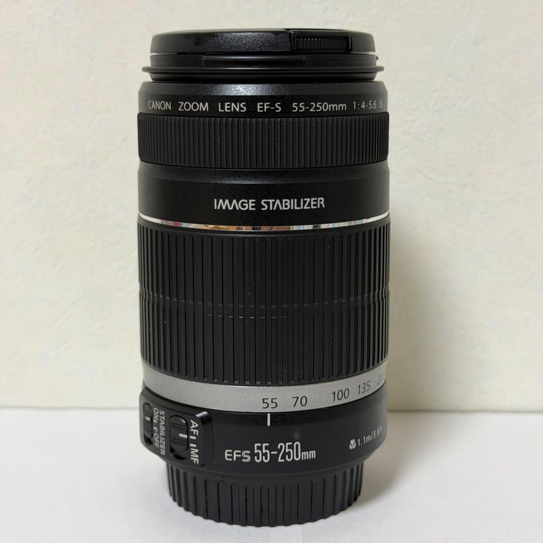 美品Canon EF-S 55-250mm f/4-5.6 ズームレンズ