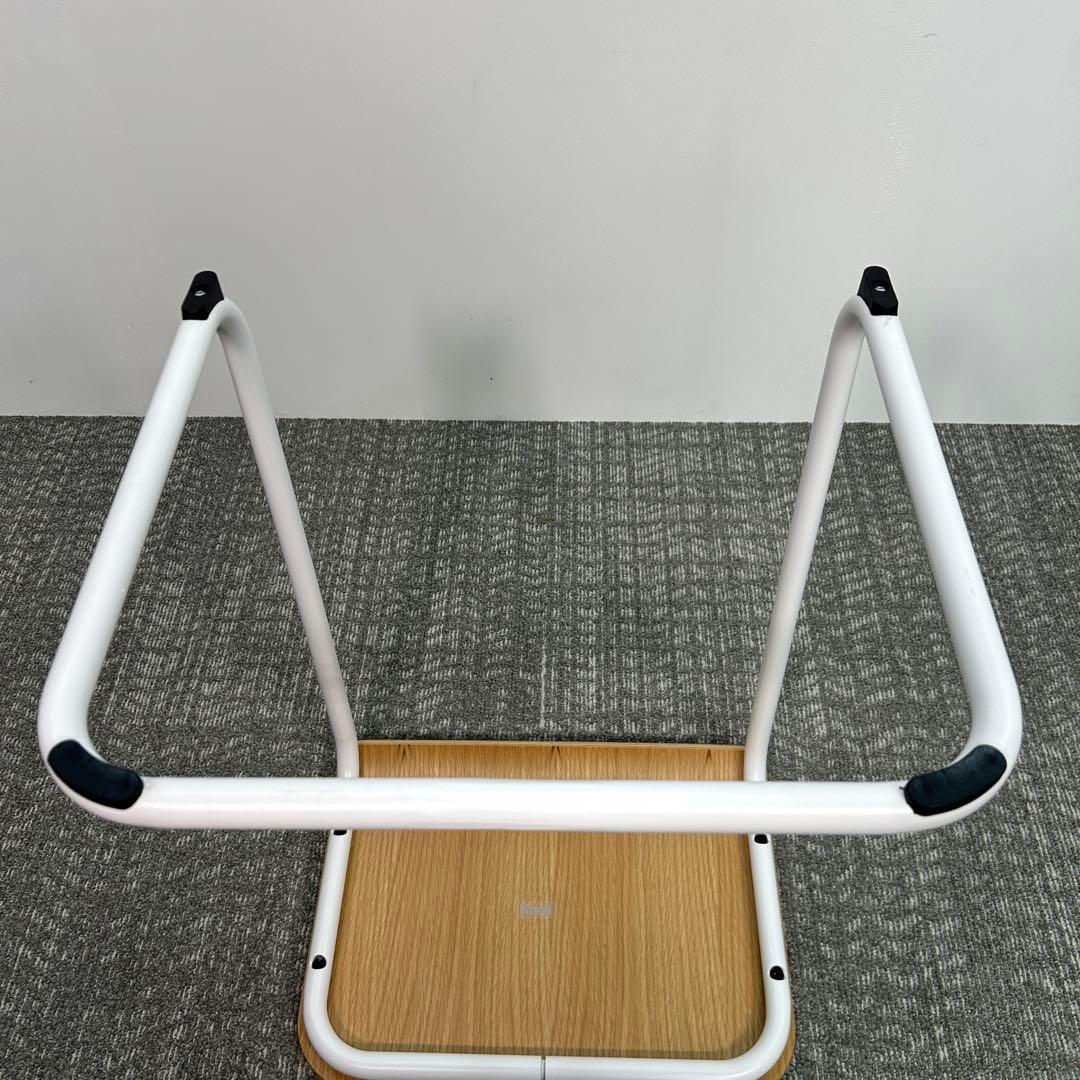 ②Knoll/ノル トボガン プルアップテーブル　ホワイトxホワイトオーク