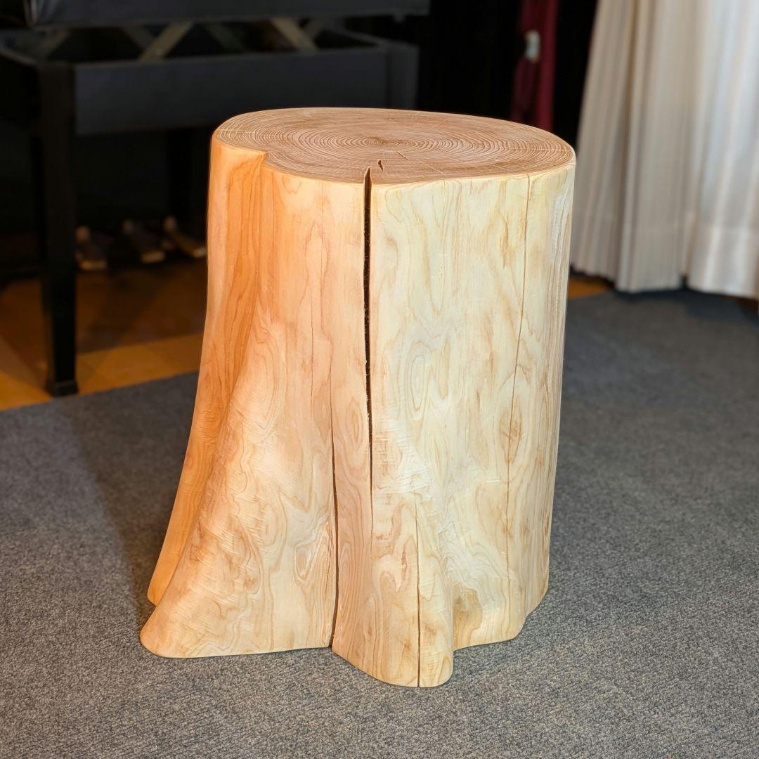 3104　檜⑤　切り株　丸太　椅子　 スツール　高さ約42㎝